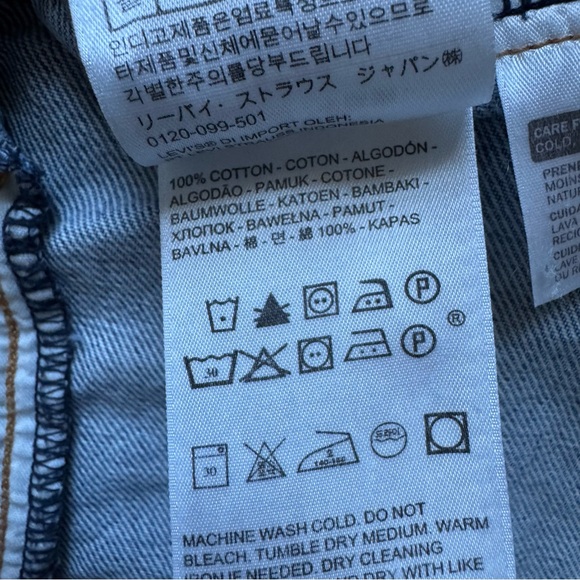 Levis Trucker Blue Denim Jacket Sz M - Picture 15 of 16